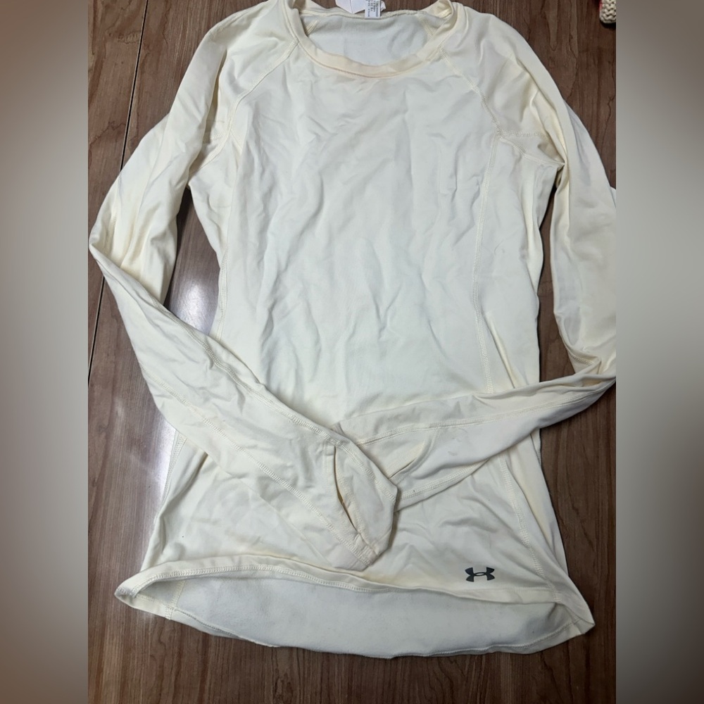 Under Armour womens Cream Long Sleeve Shirt